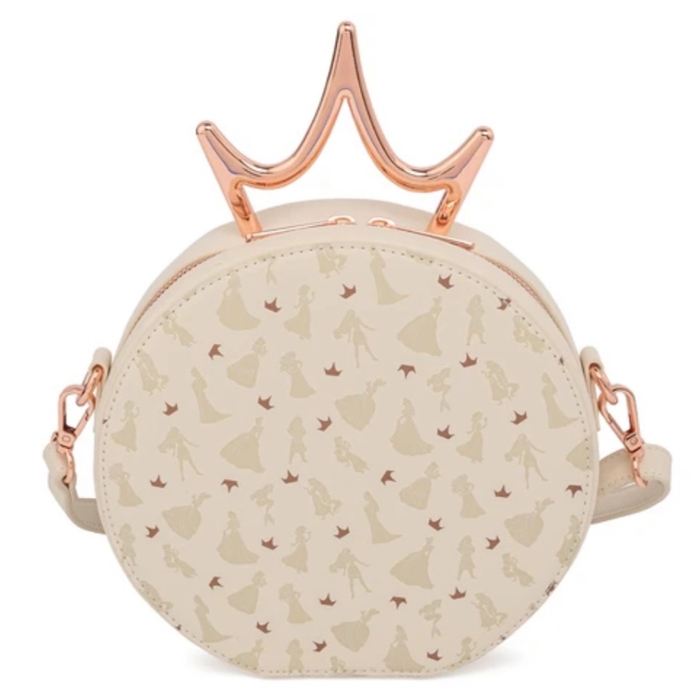 DISNEY ULTIMATE PRINCESS METAL CROWN CROSSBODY BAG - NEVER USED
